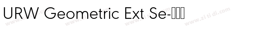 URW Geometric Ext Se字体转换